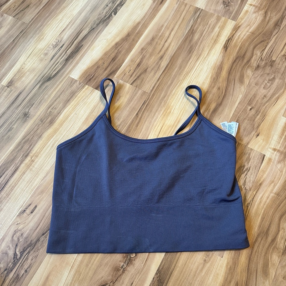 Purple Athleta cropped tank
